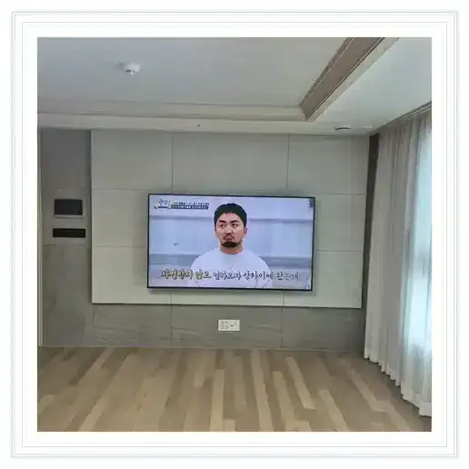 철산역 롯데캐슬&SKVIEW 클래스티지 벽걸이TV 설치 방식 참고 사진 1