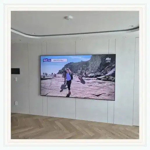 동탄2 LH38단지 벽걸이TV 설치 방식 참고 사진 1