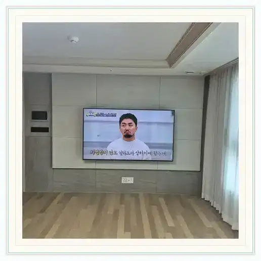 영통 롯데캐슬 엘클래스 벽걸이TV 설치 방식 참고 사진 1